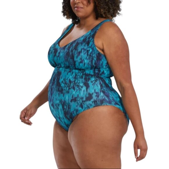 NEW TYR One Piece Swimsuit | Blue Design - Picture 4 of 7